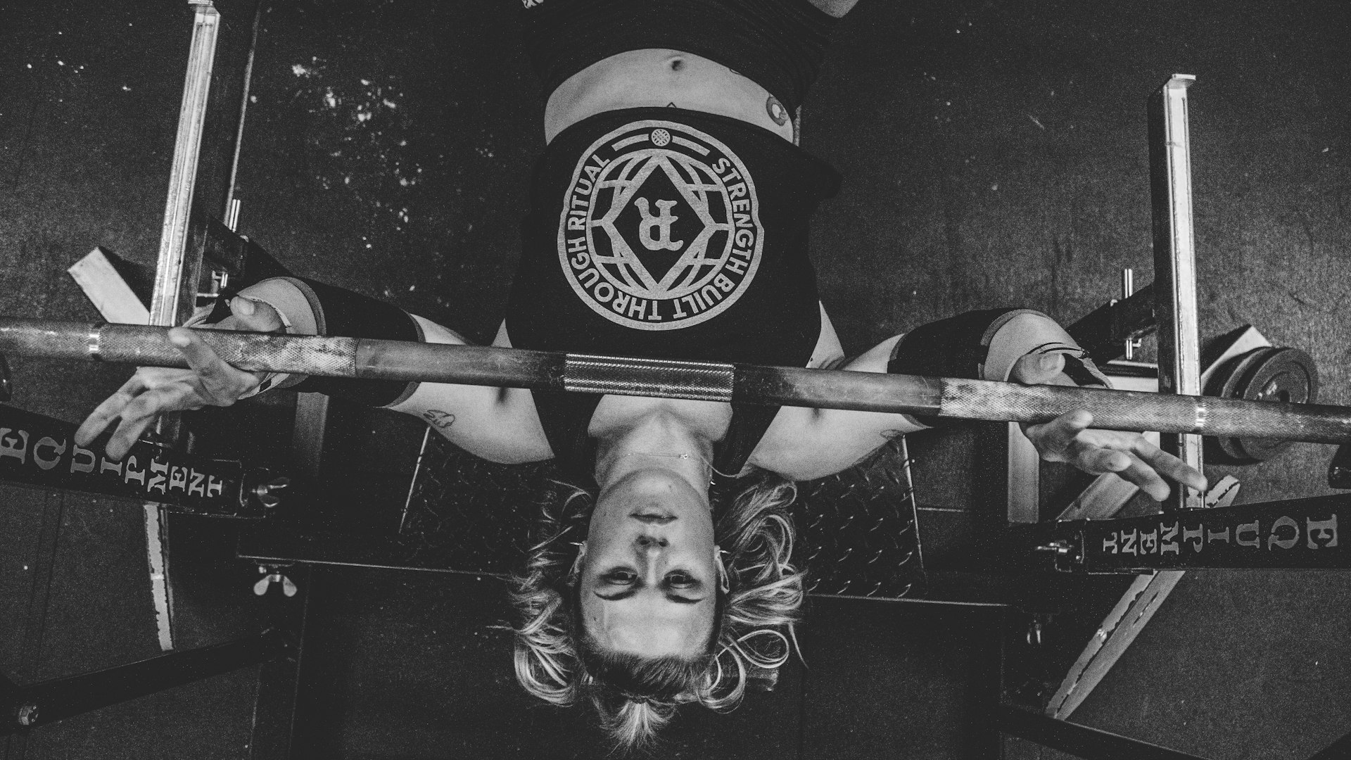 Modern gym equipment and analytics dashboard